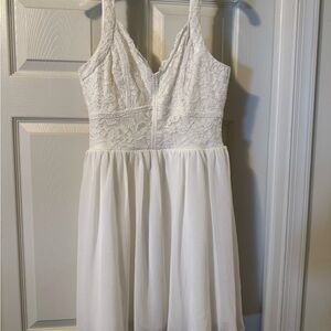 Francesca's Collections Ivory Lace Dress